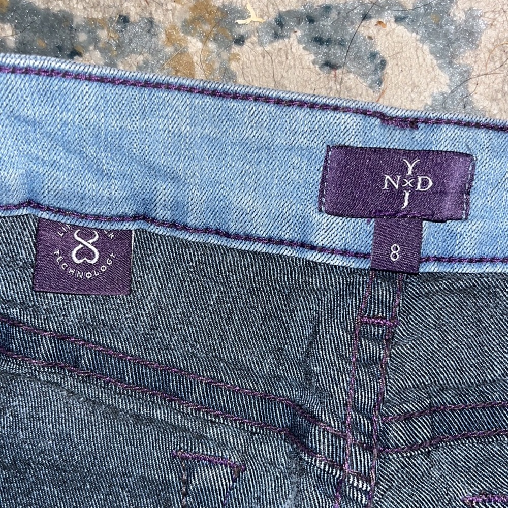 NYDJ Legging Light Wash Tummy Tuck Technology Cotton Blend Mid Rise Jeans sz8EUC - Picture 5 of 11